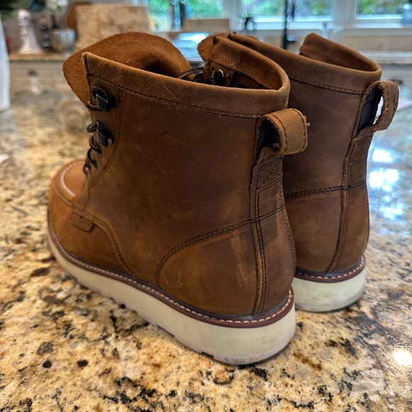 Brunt brown leather work boots - Picture 3 of 5